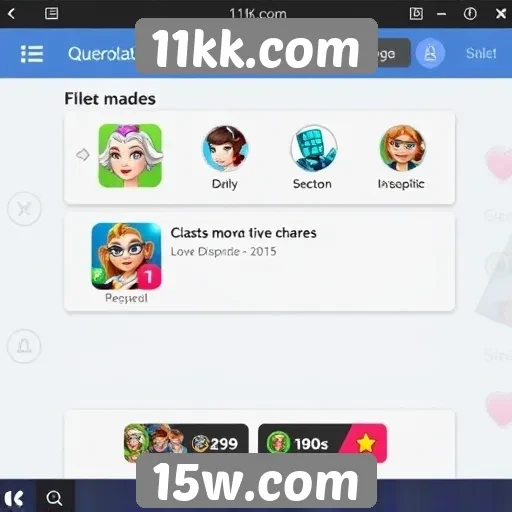Mudanças recentes na interface do 11kk.com